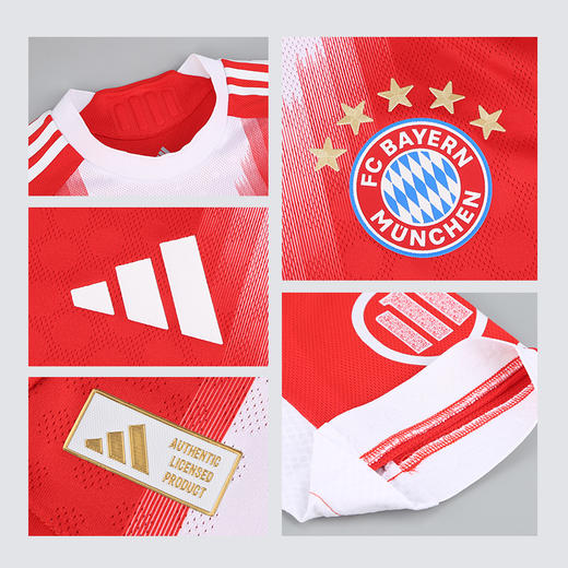 小李子阿迪达斯25/26赛季拜仁球员版主场短袖比赛球衣成人JJ2144 商品图3