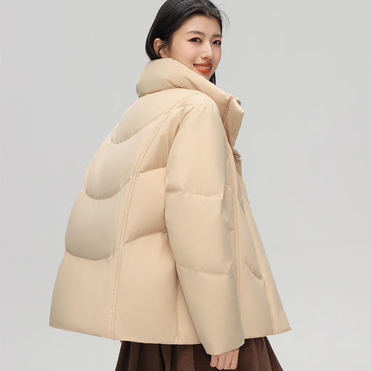 丰讯 新中式盘扣羽绒服女短款冬季甜美立领保暖外套 FXYL6880 商品图4