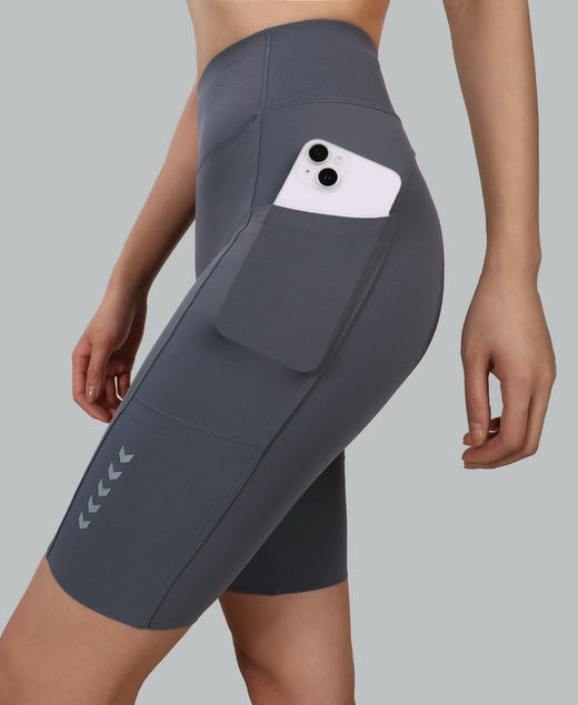 【口袋五分裤】断码福利 官网560！带口袋高腰收腹提臀五分鲨鱼裤女 外穿打底瑜伽骑行运动紧身短裤 商品图2