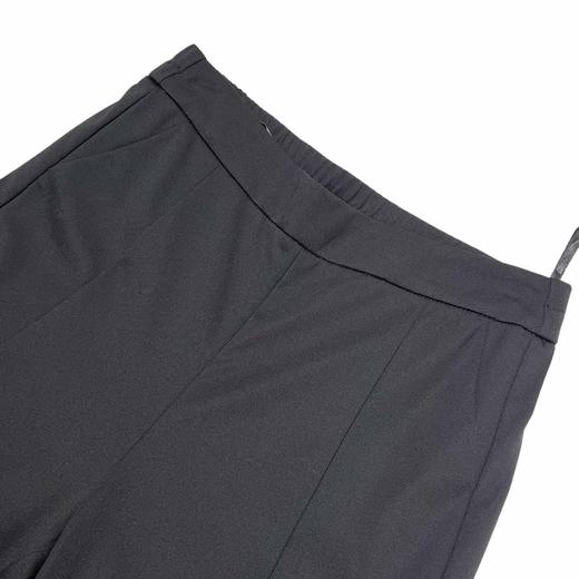 夏季款韩版后松紧腰轻国风脚口开叉拼接缎面印花微喇叭裤    AC-5K7218 商品图5