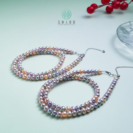 DS925珍珠项链-糖果无核项链约5mm#4A02 商品图0