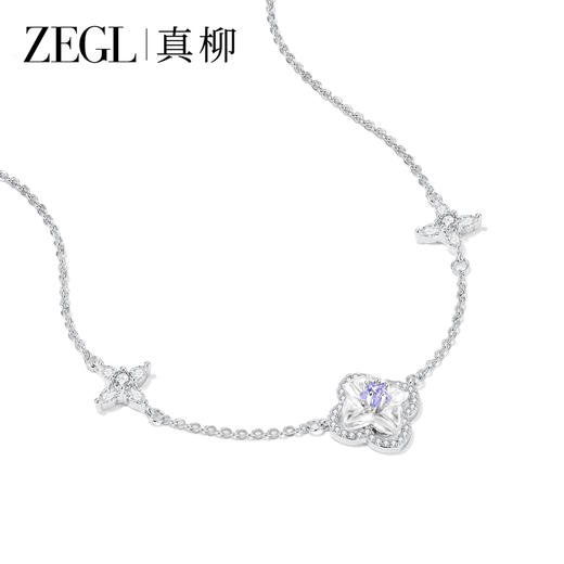 ZEGL星露系列四叶草锁骨链女款2025新款夏日小项链日常百搭配饰品 商品图4