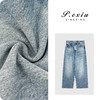 PanYiXiu/潘依绣天丝汉麻手工毛边抓痕九分弯刀牛仔裤 S8130 商品缩略图0