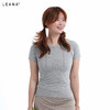 LEANA新品运动无缝面料短袖休闲百搭时尚LN5159 商品缩略图4