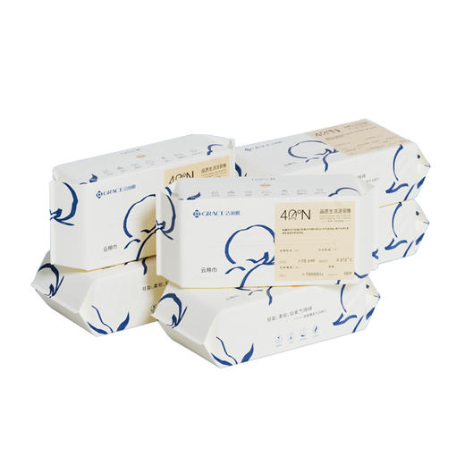 洁丽雅 一次性洗脸巾60抽*6包 MRJ641-6 商品图0