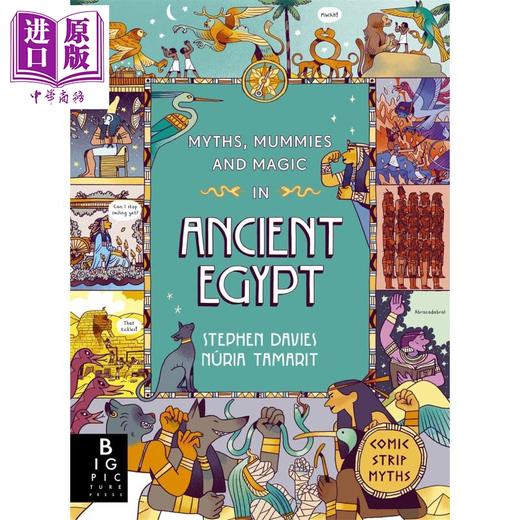 【中商原版】趣味漫画故事集 古埃及神话 Myths Mummies and Magic in Ancient Egypt 英文原版 神话故事儿童读物 进口童书 商品图0