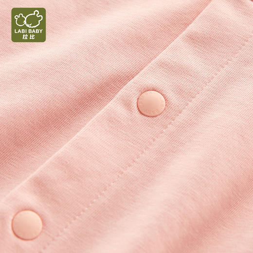 拉比-童衣类（夏）I5精致全开连体短袖衣玫瑰红059 商品图6