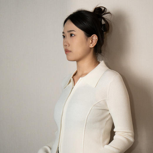 女款POLO领拉链衫 商品图2