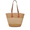 【E】新款草编包女夏季手提包海边托特包大容量编织单肩包高级感水桶包 商品缩略图5