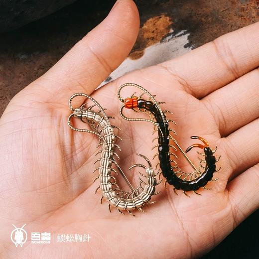 吾蟲 - 蜈蚣胸针 黄铜+滴胶 个性配饰饰品 昆虫节肢类主题礼品【官方授权  48小时发货】 商品图1