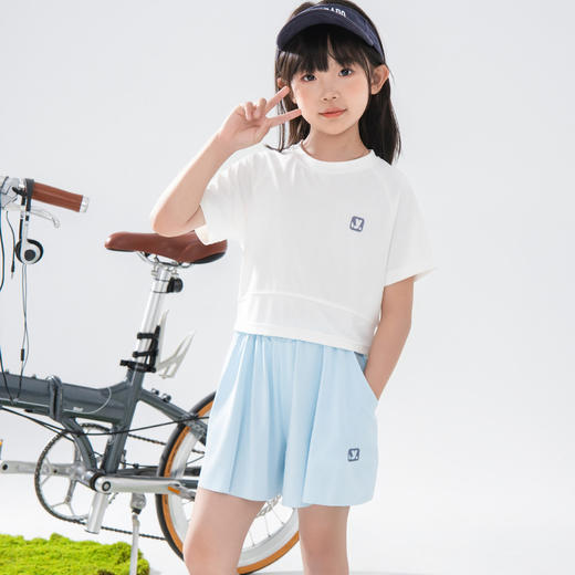 【畅快运动，轻量户外】女童运动短袖裙裤S1062 100% 商品图3