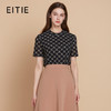 EITIE爱特爱春新款温柔气质修身显瘦通勤印花针织上衣7702401 商品缩略图0