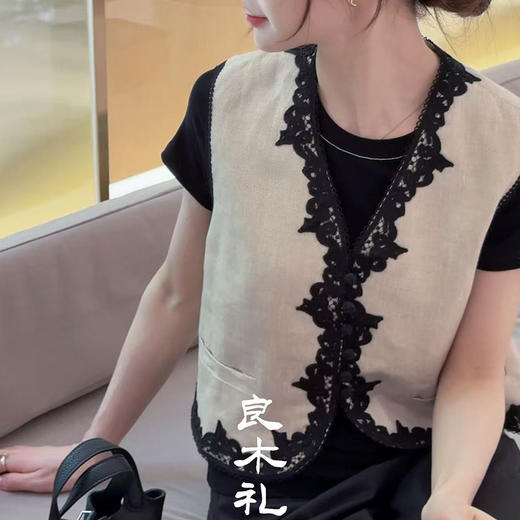 【预售7天】良木礼亚麻马甲（8396） 商品图1