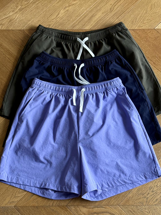 松弛夏日｜速干-松紧腰显瘦显腿直短裤 商品图12