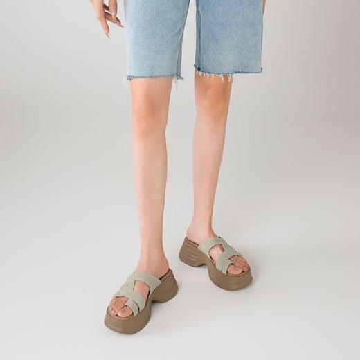 【法式复古夹趾凉拖鞋】25新款夏季外穿松糕底轻便女鞋一字拖-BB 商品图8