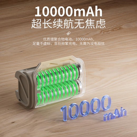 酷小鲸三合一多功能充电宝，自带墙插旅行插头，可以自己给自己充电的充电宝 商品图4