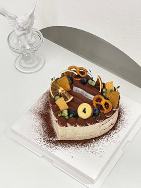 爱心正宗提拉米苏男生女生生日蛋糕