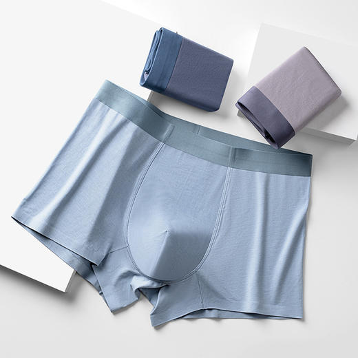 草本初色50s莫代尔男士无痕内裤JK50六条装 商品图6