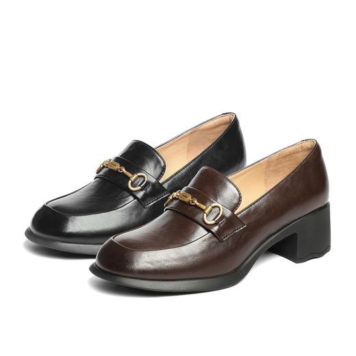 【云粉节】BF楼 森达通勤女鞋2025秋季新款马衔扣粗跟短靴XQK01吊牌价799活动价369 商品图2