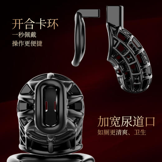 索迹 黑网格贞操锁 商品图4