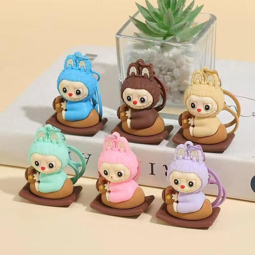 【Labubu钥匙扣，可爱高颜值！】小红书Labubu钥匙扣 卡通挂件立体可爱 拉布布高颜值包包挂件 萌趣DIY礼物-QQ 商品图8