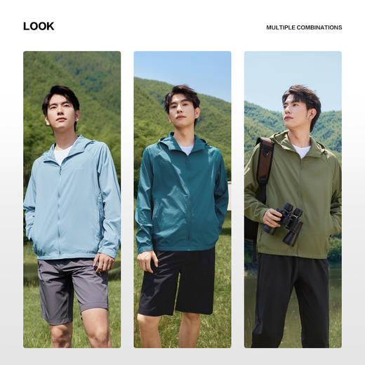 【抗紫外线50+】柒牌户外连帽防晒衣男夏季新款轻薄百搭防晒外套128K71330 商品图2