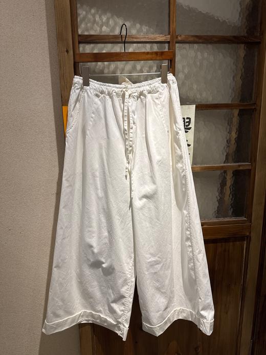 NITTO 白色阔腿休闲裤 商品图7