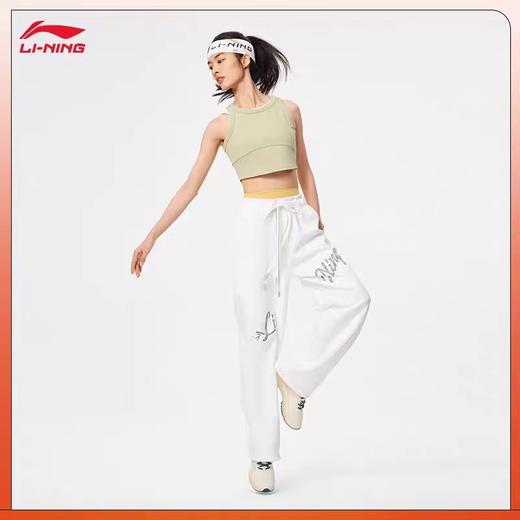 李宁健身系列女子直筒吸汗舒适宽松卫裤AKLU476 商品图2