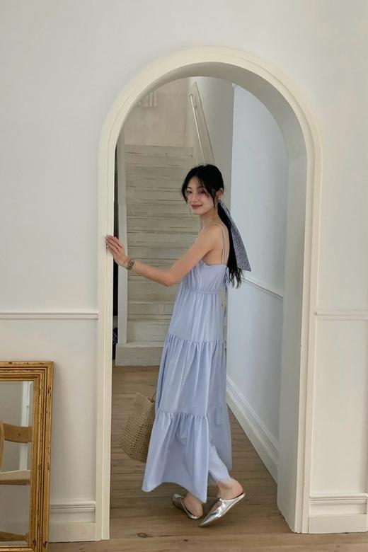 SUMMER & SAGE 法式V领吊带连衣裙 20520 商品图5