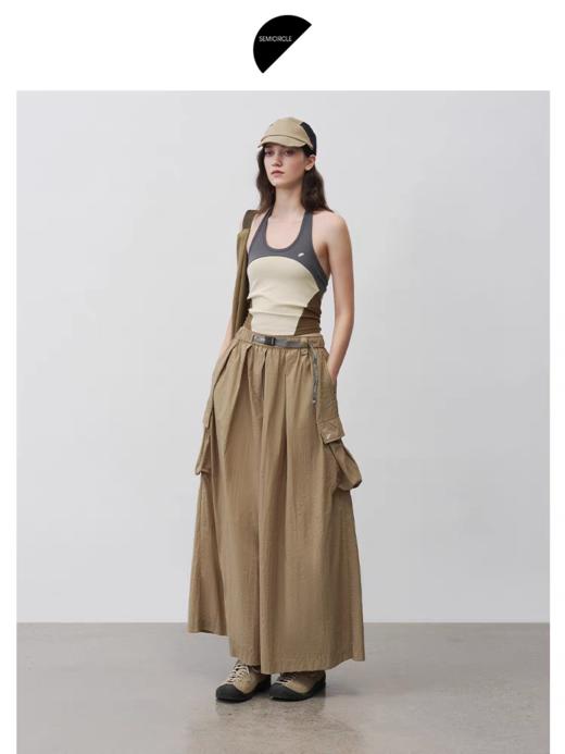 半圆/25113385/薄款宽松休闲裙裤 商品图2