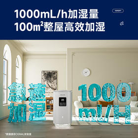 奥戈那OGNAL无雾加湿器家用轻音卧室母婴除菌空气净化大雾量落地式冷热蒸发办公室客厅大面积增湿 智能杀菌款