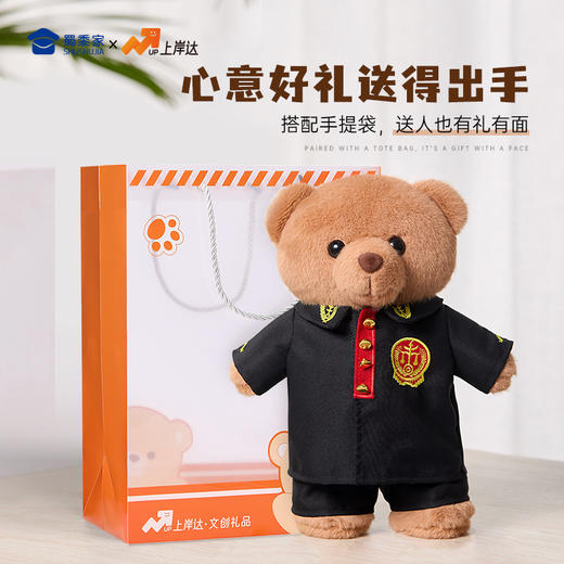 【法官站姿熊】可定制创意毛绒职业小熊公仔儿童玩具服装可脱送礼礼物 商品图5
