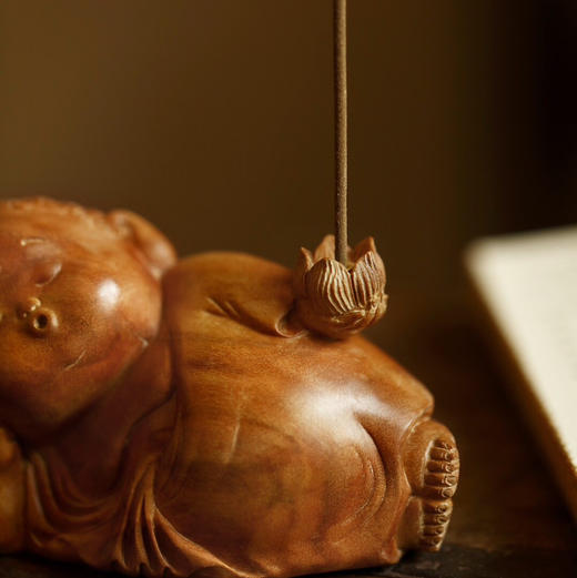 【青山特惠】老山檀香 | 卧佛 · 香插 摆件 b19 商品图8