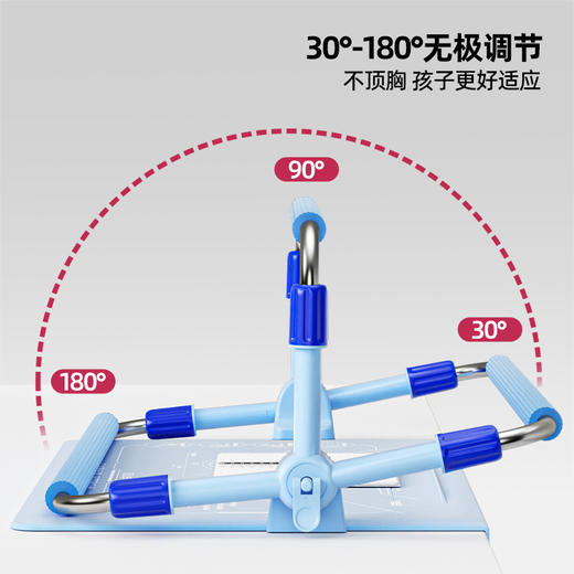 猫太子护栏桌面坐姿矫正器加长杆防近视写字架小学生写作业写字防低头防驼背神器儿童视力纠正姿势支架书桌款 商品图3