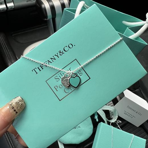 F619 Tiffany蒂芙尼✨爱心牌项链心形吊坠项链 商品图1