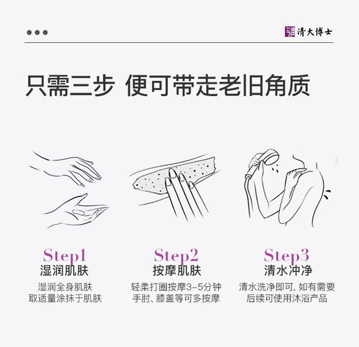 清华博士研发「面护级活性植萃去角质」清大博士身体毛囊清洁凝露 商品图3