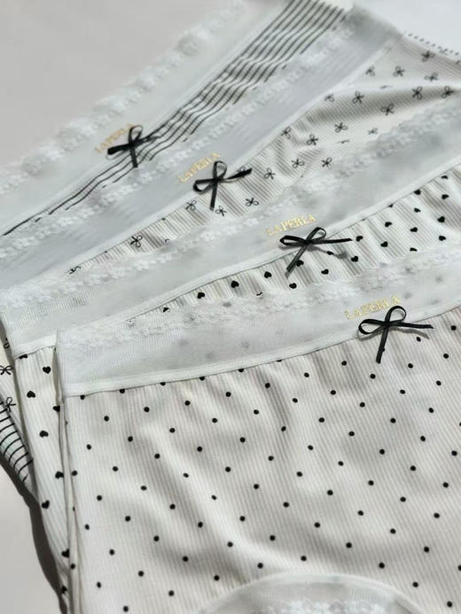 Laperla 香风仙气颜值舒适并存内裤80支超细纤维罗纹 亲肤柔软（一合4条装）均码80～135🉑穿 商品图5