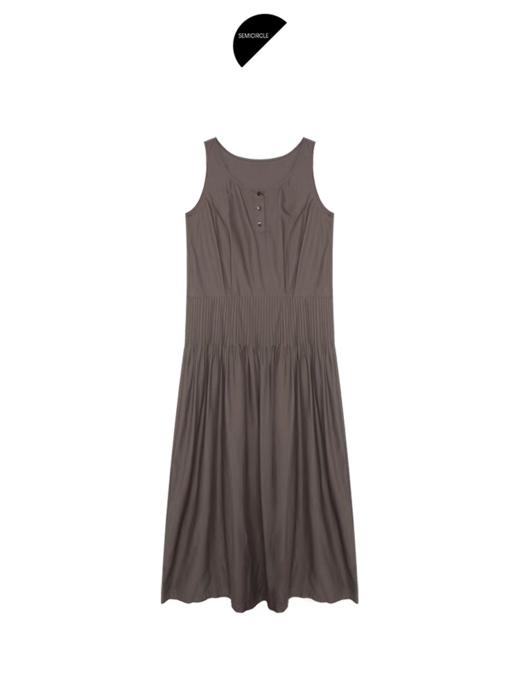 半圆/25535599/压褶无袖连衣裙 商品图4