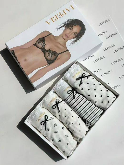 Laperla 香风仙气颜值舒适并存内裤80支超细纤维罗纹 亲肤柔软（一合4条装）均码80～135🉑穿 商品图0