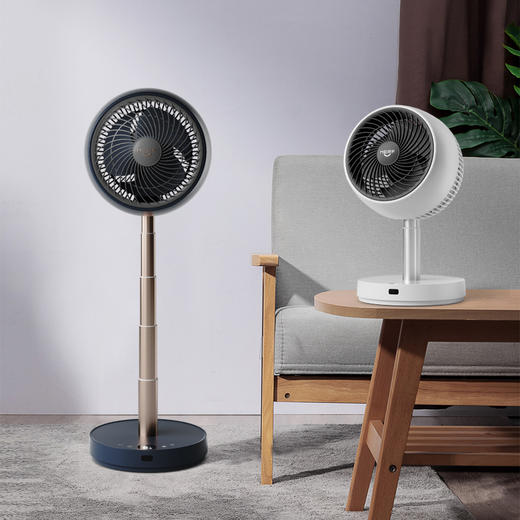 【台立两用 无线便携易收纳】MERF无线折叠空气循环扇 可折叠可伸缩 6档变频3D整屋循环风 底噪运行 续航13小时MF-2201 商品图4