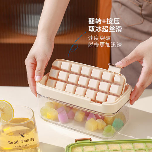 【秒格制冰盒28格】创意家用冰格大容量带盖制冰器网红神器自制冷饮速冻冰爽硅胶 商品图4