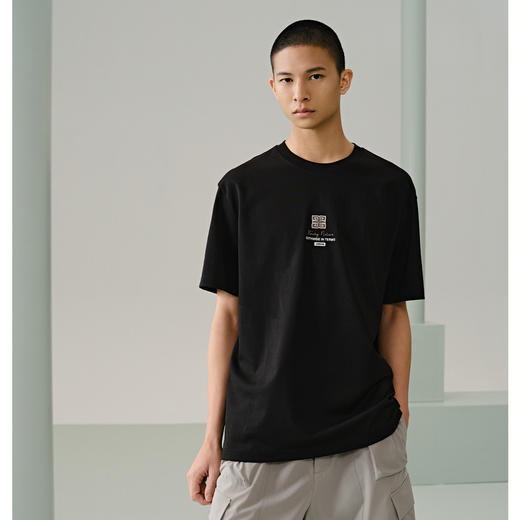 GXG男装 多色精致绣花短袖T恤 24年夏季热卖G24X442092 商品图4