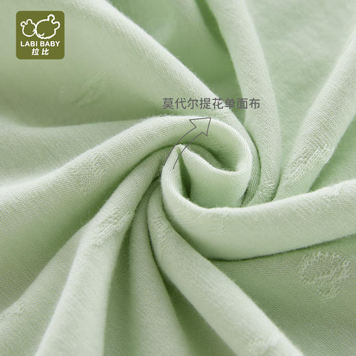 拉比-内衣类（夏）短袖肩开服套装浅绿/粉红 商品图5