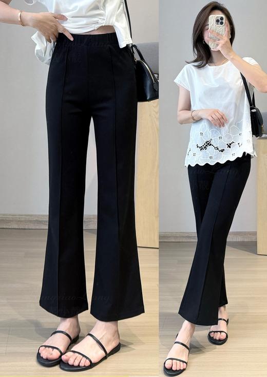 弹力抗皱绝美人鱼瘦瘦裤夏季凉感9分裤薄微喇裤 商品图8