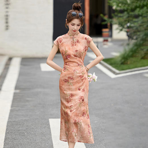 新中式国风改良，年轻款旗袍裙BBL2579 商品图3