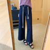 2025编织腰带高腰直筒超薄防褪色反底印花九分腰带直筒牛仔裤！ 商品缩略图1