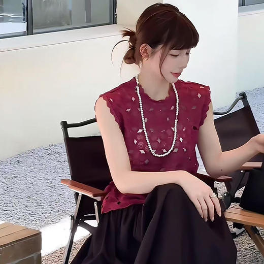 【预售7天】良木礼镂空小衫（2903） 商品图3