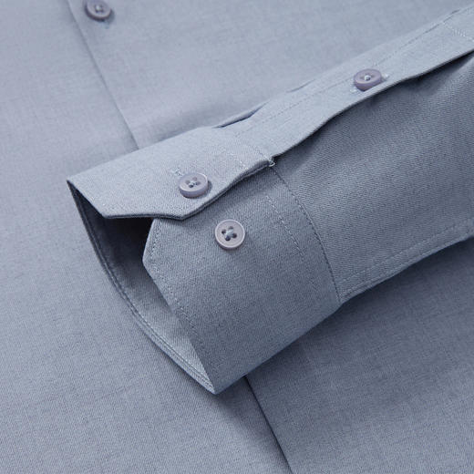 【莫代尔+羊毛】罗蒙春秋高品质长袖衬衫男士商务通勤职业正装微弹力高端衬衣 商品图11