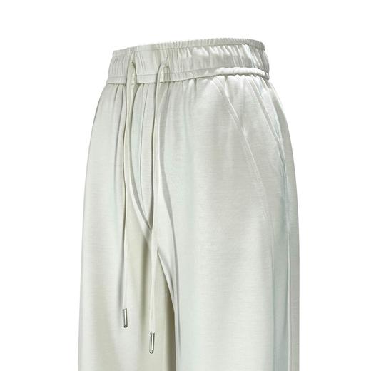 女裤春夏季韩版松紧腰莫代尔感直筒拖地裤   AC-5K7271 商品图3