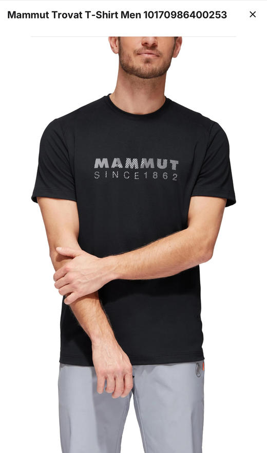 M@MMUT 长毛像 轻量吸排汗弹力圆领短袖 TX536 商品图1